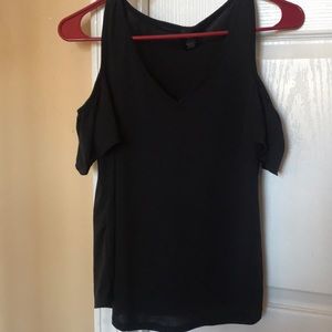 Cold Shoulder V neck
